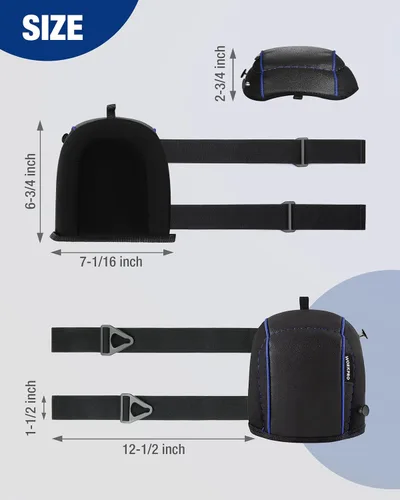 Miniatura 2 de WORKPRO Rodilleras de jardín unisex para adultos, rodilleras de suelo con acolchado de espuma, cómodo cojín de rodillas para jardinería, limpieza