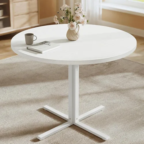 Miniatura 12 de VASAGLE Colección MAEZO - Mesa de comedor redonda para 4-6 personas, mesa de cocina circular de 47.2 pulgadas con patas cónicas, transiciones