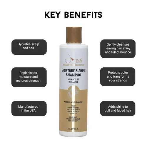 Miniatura 3 de Joyce Giraud Miracle Elixir Moisture & Shine Champú, hidrata y protege el color, 8 onzas líquidas