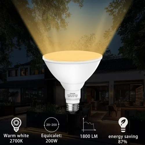 Miniatura 2 de Gonhom Par38 Bombillas LED de Inundación para Exteriores, Regulables 1800LM, 20W Reemplaza hasta 200W, Bombillas de Inundación para Exteriores