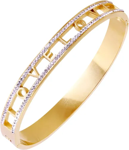 Miniatura 13 de Colección de Pulseras Brazalete de Acero Inoxidable 316L Chapado en Oro de 18K - 12 Diseños Únicos + Cadena de Acero de Titanio con Acento