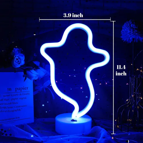 Miniatura 6 de Luz de neón con base de neón, luces de noche, decoración de pared, decoración del hogar, luz led