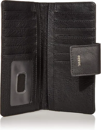 Miniatura 5 de Fossil - Cartera de piel Logan con lengüeta de bloqueo de interferencia de radiofrecuencia para mujer