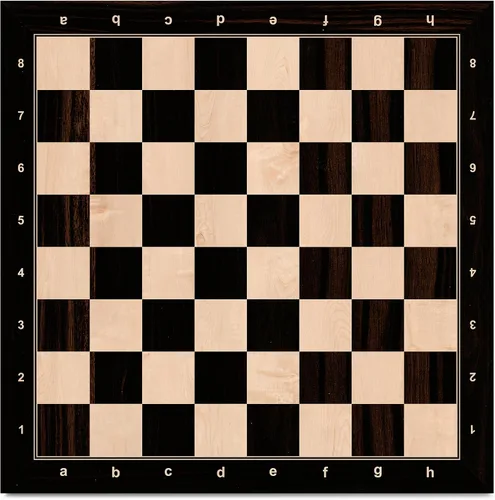Miniatura 2 de A&A Tablero de ajedrez profesional de madera de 18.875 pulgadas/palisandro africano y arce incrustados/cuadrados de 2.0 pulgadas con notación