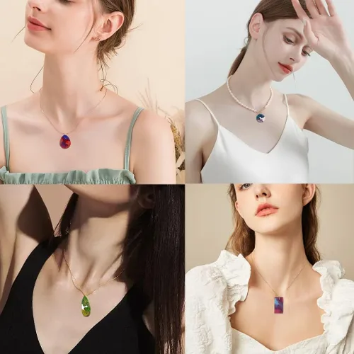 Miniatura 3 de 4 moldes para colgantes de resina isla, moldes de silicona oceánica para resina epoxi, moldes de resina de joyería para aretes, collares