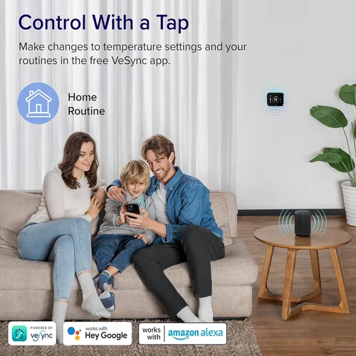 Miniatura 3 de LEVOIT Termostato inteligente para el hogar, termostato digital programable WiFi, funciona con Alexa y sensor inteligente, ahorro de energía, Blanco