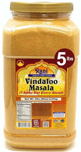 Miniatura 12 de Rani Vindaloo Curry Masala Mezcla de especias indias de 16 onzas (1 libra), tarro de PET de 16.01 oz ~ Todo natural Sin sal Vegano Apto