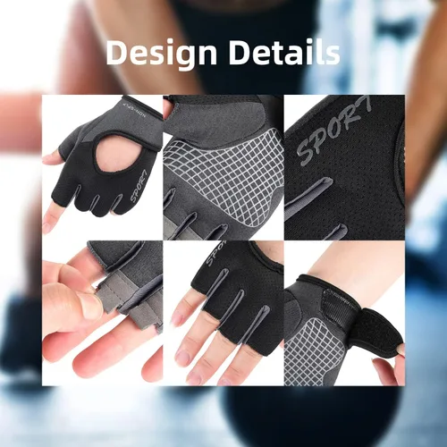 Miniatura 6 de Guantes de bicicleta para hombre, guantes de ciclismo, guantes de bicicleta para hombre, guantes de bicicleta de montaña, guantes de ciclismo