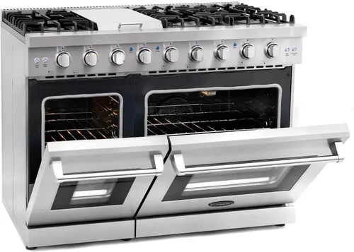 Miniatura 7 de COSMO COS-EPGR244 24 pulgadas Haven Collection 3.73 pies cúbicos Cocina de gas con 4 quemadores sellados, rejillas de hierro fundido, horno