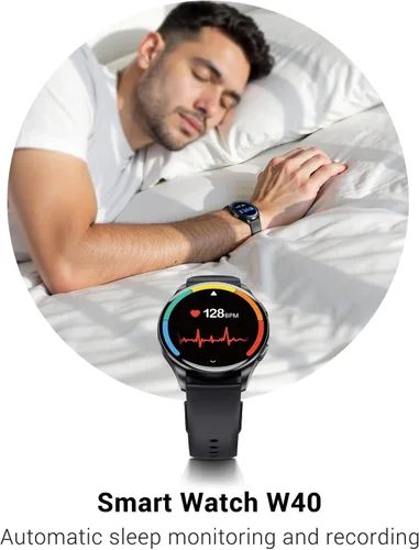 Miniatura 4 de IOWOODO Smart Watch for Women, Answer/Make Call, 1.43'' AMOLED Ultra-Clear Screen Fitness Tracker with 120+ Sport Modes Heart Rate/Sleep/SpO2