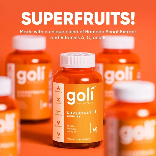 Miniatura 3 de Goli Nutrition - Gomita vitamínica SuperfRUITS de 60 quilates, con ingredientes potenciadores del colágeno. Radiar. Rejuvenecer. Refresca
