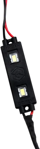 Miniatura 3 de POD SMD 2 LED 5730 Módulo gran angular impermeable 12V borde tira de gabinete/iluminación automotriz (paquete de 4) (verde)