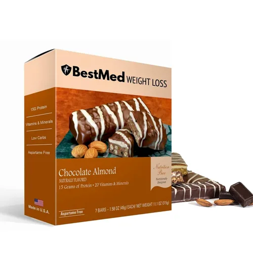 Miniatura 13 de BestMed - Barra de proteínas – 0.55 onzas de proteína, baja en carbohidratos, baja en azúcar, alta fibra, baja en calorías, barra nutricional