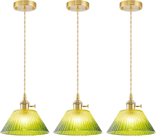 Miniatura 18 de Paquete de 2 luces colgantes para isla de cocina, lámparas colgantes ajustables de cristal, luces colgantes negras mate, isla de cocina, iluminación