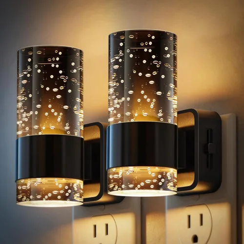 Miniatura 33 de JandCase Luz Nocturna de Vela, Luces Nocturnas que se Enchufan a la Pared, Blanco Suave 3000K, Brillo Ajustable 0-100LM, Sensor de Anochecer a
