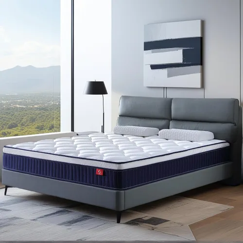 Miniatura 6 de Colchón individual XL, colchón híbrido mediano de 12 pulgadas con bobina en bolsillos, espuma viscoelástica fresca y funda europea transpirable