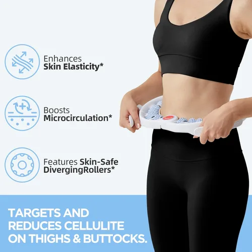 Miniatura 8 de Herramienta de masaje para celulitis, masajeador de drenaje linfático, rodillo muscular, masaje de fascia profunda, eliminación de piel con 14
