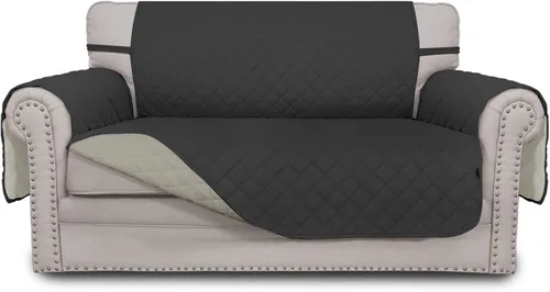 Miniatura 57 de Easy-Going - Funda para sofá, futón y sillón sin reposabrazos, reversible, resistente al agua, para mascotas y niños (azul oscuro/azul claro)