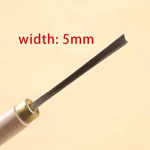Miniatura 6 de 0.0-0.3 in V Tipo Exposición Triángulo Cincel de carpintería Cinceles Mano Madera Tallar Cuchillos PARA Tallar Herramientas en Blanco (1 unid) 0.197