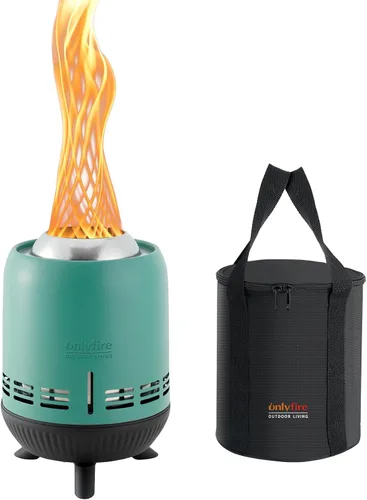 Fogata de mesa que quema maderas/pellets, chimenea pequeña portátil con bolsa de almacenamiento para camping, tailgating, RV, patio, patio trasero,