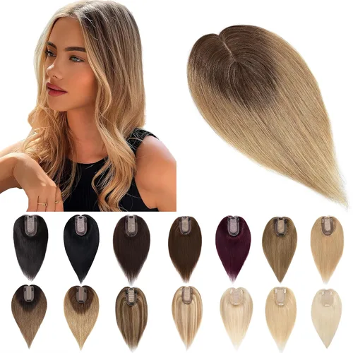Miniatura 33 de SEGO Extensiones de Cabello para Mujeres Cabello Humano Real Con Flequillo, Base de Seda de 7 * 13CM (2.8 x 5.1 pulgadas) Cabello Humano Remy 100%