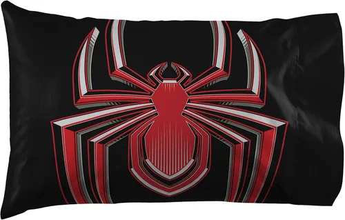 Miniatura 2 de Jay Franco Marvel Miles Morales Gamerverse Be Greater 1 funda de almohada reversible individual – Ropa de cama infantil súper suave de doble cara