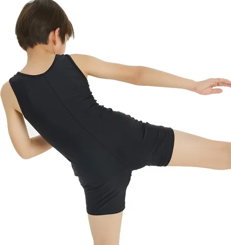 Miniatura 4 de Leotardo de gimnasia para niños, para practicar danza de ballet, atletismo, competición, entrenamiento sin mangas