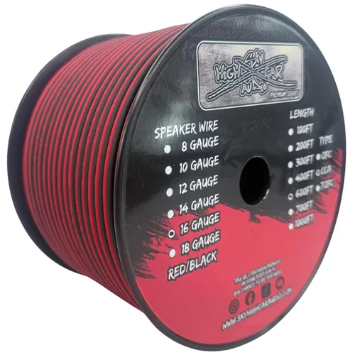 Miniatura 7 de Sky High Car Audio 16 Gauge CCA Speaker Wire – Oversized Red/Black Audio Speaker Cable – 25FT, 50FT, 100FT, 200FT, 300FT & 600FT (25ft 16 Gauge)