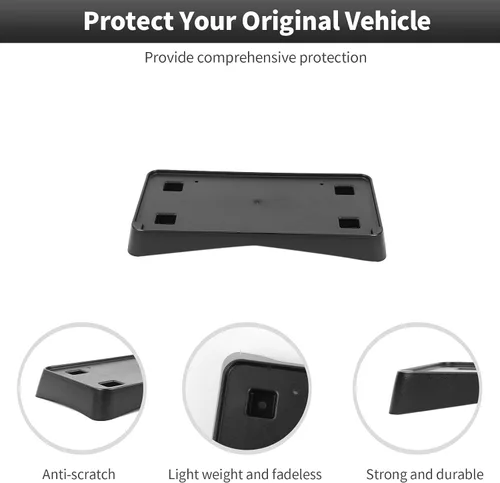 Miniatura 6 de CheroCar Marco de matrícula para neumáticos, soporte para placa de matrícula, compatibilidad con Dodge Charger 2006-2010