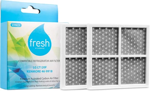 Mist Filtro de aire fresco para refrigerador L120F, LG ThinQ filtro de aire fresco, Kenmore Elite 469918, reemplazo de 6 meses, paquete de 2