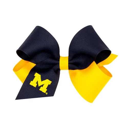Miniatura 63 de Divine Creations - Lazo para el pelo de dos tonos para niñas con temática universitaria para el día del juego, por Wee Ones en un clip WeeStay