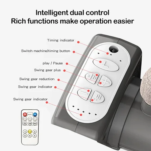 Miniatura 5 de Moisés eléctrico Bluetooth inteligente para bebé, cuna para bebé, cuna Next to Me con ruedas, cuna plegable para recién nacido con 5 engranajes 601