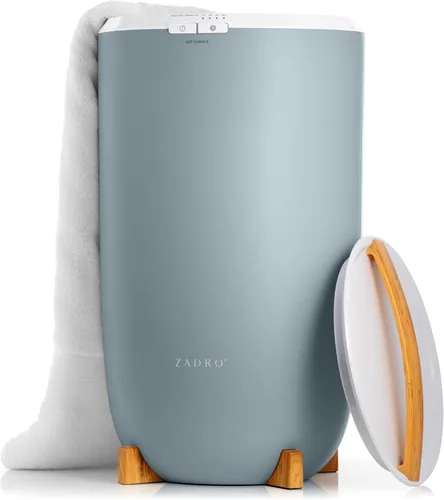 Zadro - Calentador grande de toallas con temporizador, calentador de toallas eléctrico para baño, con apagado automático, calentador de toallas