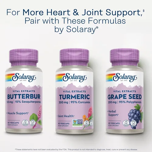 Miniatura 6 de SOLARAY Suplemento de cúrcuma de 300 mg - Extracto de raíz de cúrcuma con 95% de curcumina - Suplemento de apoyo articular para la salud y comodidad