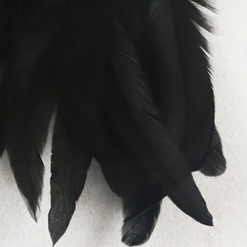 Miniatura 5 de Guantes de plumas de encaje negro para mujer, accesorios de disfraz de cosplay con muñequeras de cisne