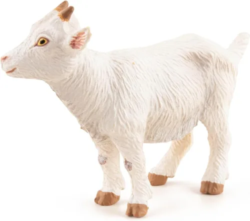 Miniatura 6 de Papo - Figura realista de cabra blanca - A partir de 3 años - Colección Farm Life - Animales educativos de granja - Juguete de idea de regalo