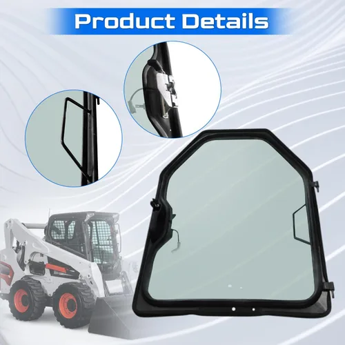 Miniatura 5 de 7109665 6729776 - Marco de puerta delantera y montaje de ventana compatible con Bobcat T110 T140 T180 T190 T200 T250 T300 T320 751 753 763 863 864
