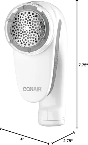 Miniatura 9 de Dispositivo Conair para limpiar bolitas de la tela, con batería, color blanco
