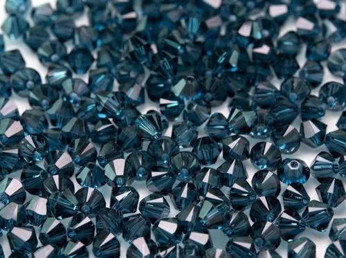 Miniatura 38 de 100 piezas auténticas Preciosa de 3 mm (0,12 pulgadas) cuentas sueltas de cristal bicono facetado pequeño amatista púrpura compatibles con cristales
