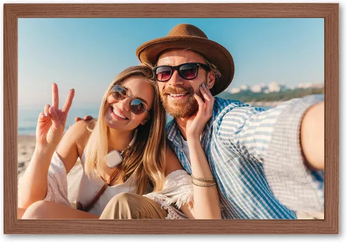 Miniatura 24 de Impresiones de lienzo personalizadas enmarcadas con tus fotos, impresión personalizada de foto a lienzo, regalos para parejas, amigos, familia, Negro