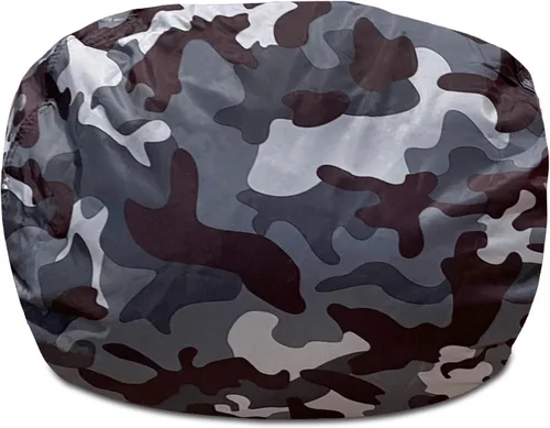 Miniatura 202 de Posh Beanbags - Sillón puff grande, 38 pulgadas, color azul rey sólido Nylon suave - Azul real