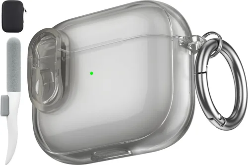 Miniatura 26 de Valkit Funda compatible con AirPods Pro, transparente con kit de limpieza, funda protectora de TPU suave para AirPods Pro Gen 2nd/1st 2023/2022/2019