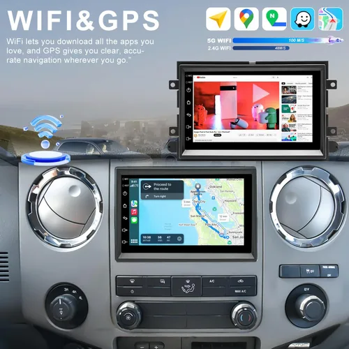 Miniatura 6 de Radio de coche mejorada para Ford F250/F350 2006-2016, F-150 F150 2004-2008, Mercury Milan 2006-2009, Shelby GT500 2007-2009, pantalla táctil