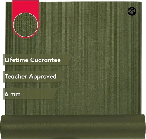 Manduka PRO - Tapete de yoga premium de 0.236 pulgadas de grosor, respetuoso con el medio ambiente, agarre de alto rendimiento, acolchado, TIERRA