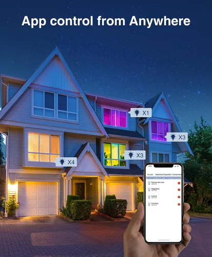Miniatura 7 de Beantech - Bombilla inteligente, bombillas LED WiFi, bombilla regulable de 2700 K-6500 K, bombillas inteligentes compatibles con Alexa y Google