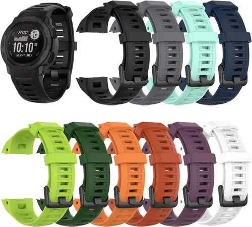 Miniatura 6 de Correa para Garmin Instinct 2, correa de repuesto de silicona suave para Garmin Instinct 2/Instinct 2 Solar/Instinct Tide/Instinct Tactical/Instinct