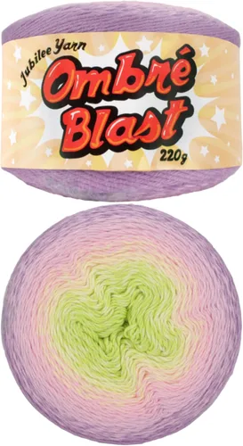 Miniatura 43 de JubileeYarn Hilo Ombré Blast - 220g/pastel Algodón Peso Bebé - Cripta de Hielo - 1 Pastel 119 Cripta de hielo