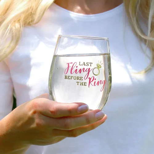 Miniatura 4 de Lillian Rose Gla Bride to Be, Bachelorette Last Fling Before The Ring - Copa de vino sin tallo, 3.25 x 3.25 x 4.75 pulgadas, rosa (G630)