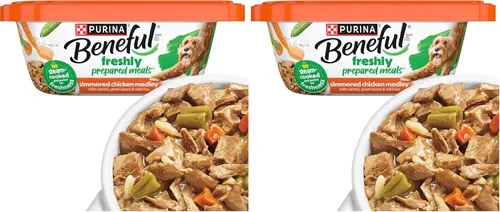 Miniatura 23 de Comidas preparadas Purina Beneful, comida para perro, paquete surtido, 10 onzas Tubo, paquete de 8