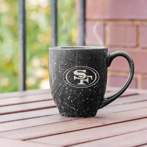 Miniatura 3 de Rico Industries - Taza de café de cerámica con grabado láser de color del equipo de fútbol de la NFL, 16 oz